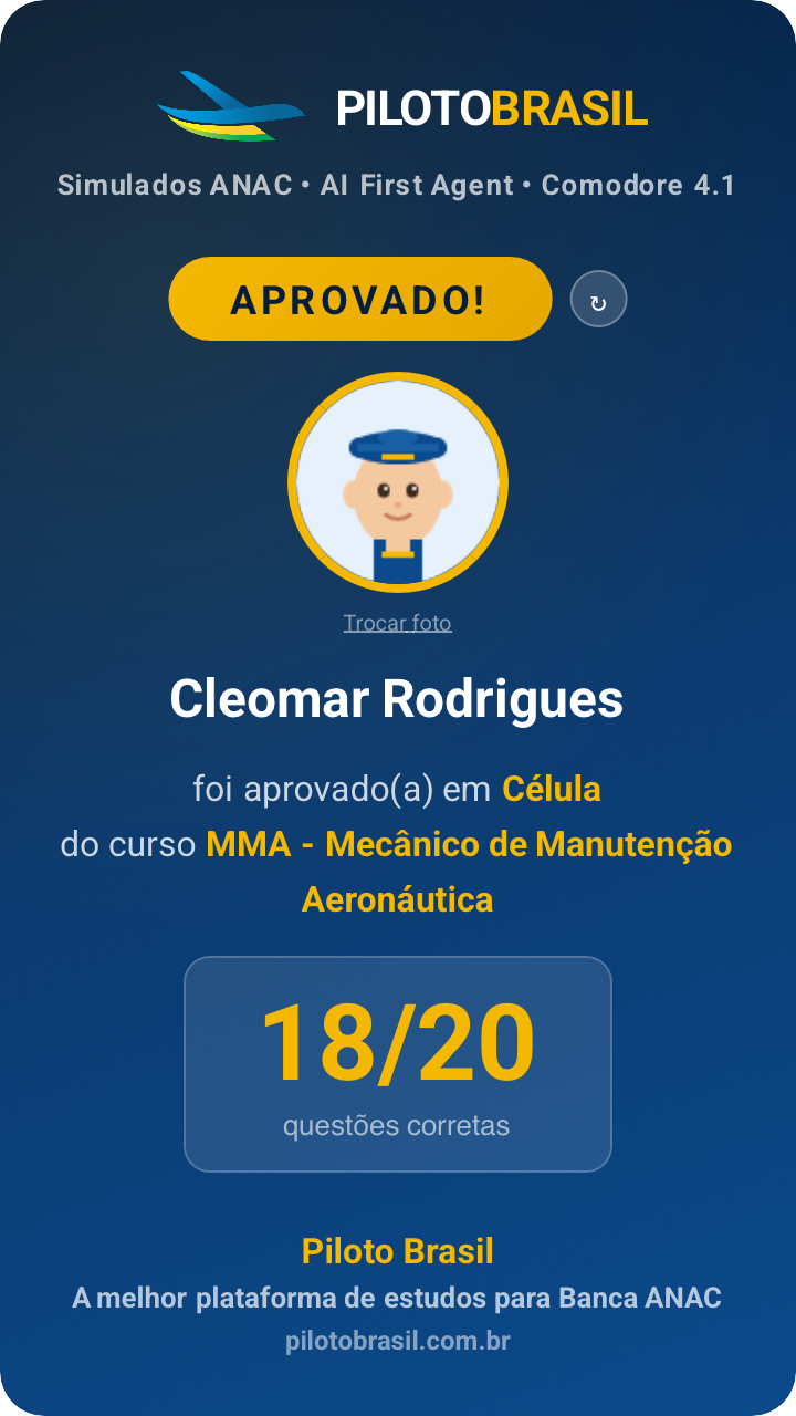 Cleomar Rodrigues aprovado