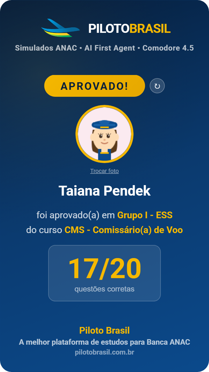 Taiana Pendek aprovado