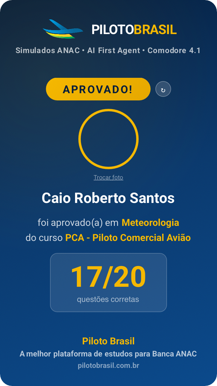 Caio Roberto Santos aprovado