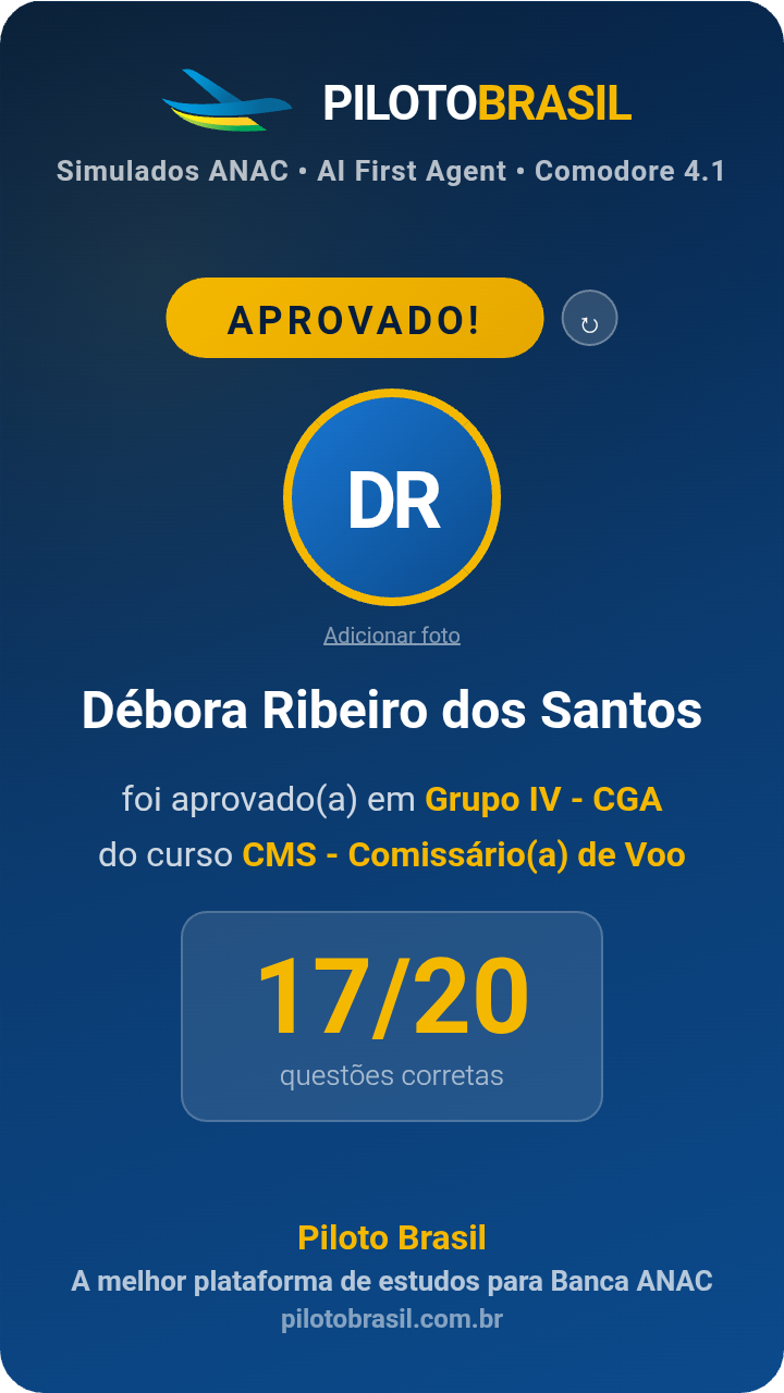 Débora Ribeiro dos Santos aprovado