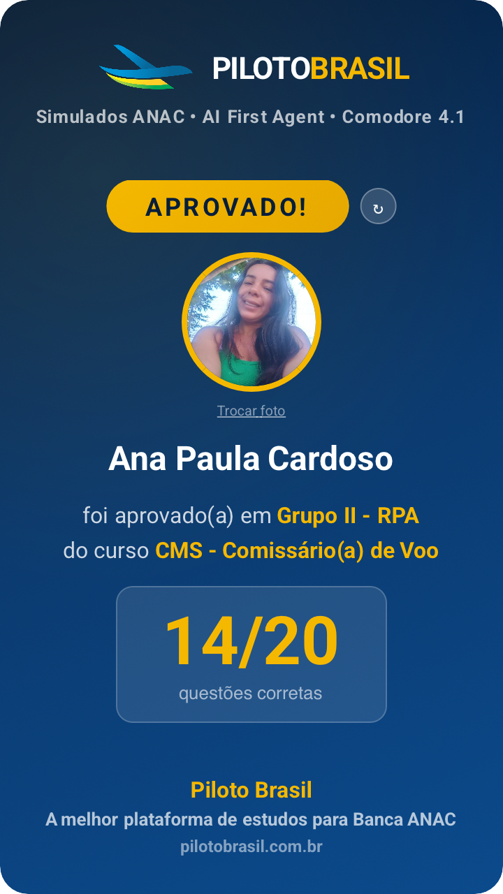 Ana Paula Cardoso aprovado