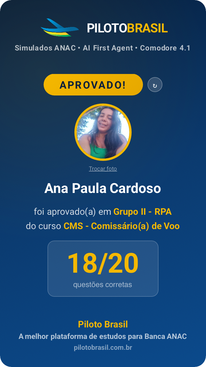 Ana Paula Cardoso aprovado