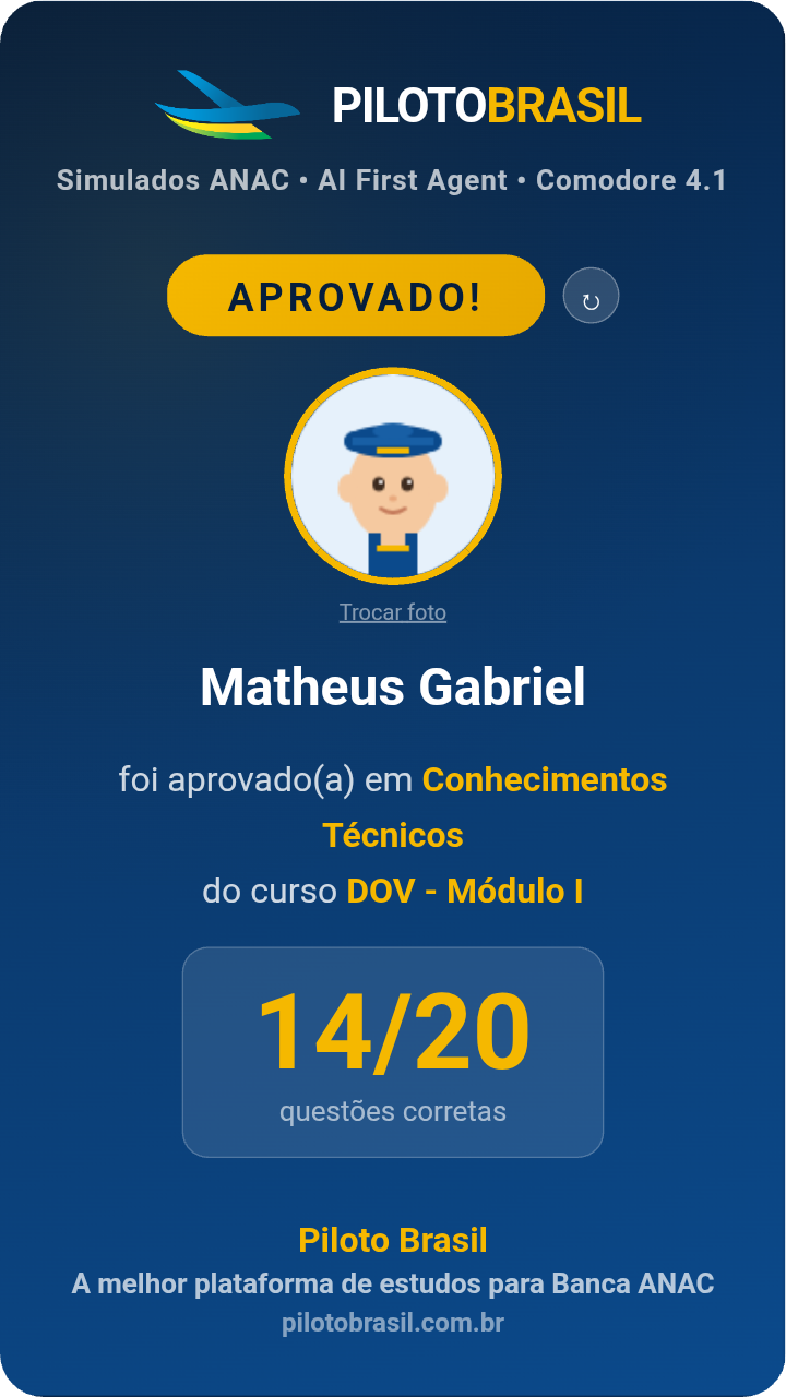 Matheus Gabriel aprovado