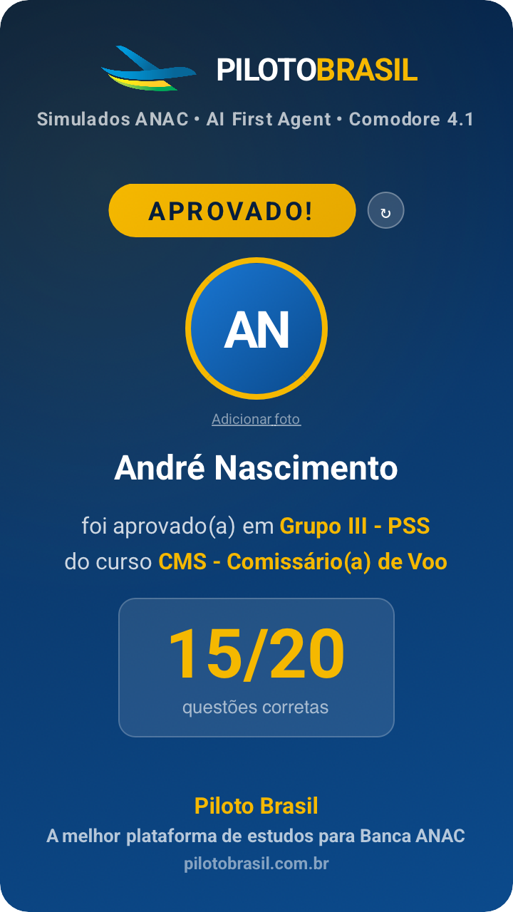 André Nascimento aprovado