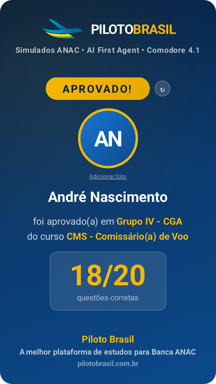 André Nascimento aprovado