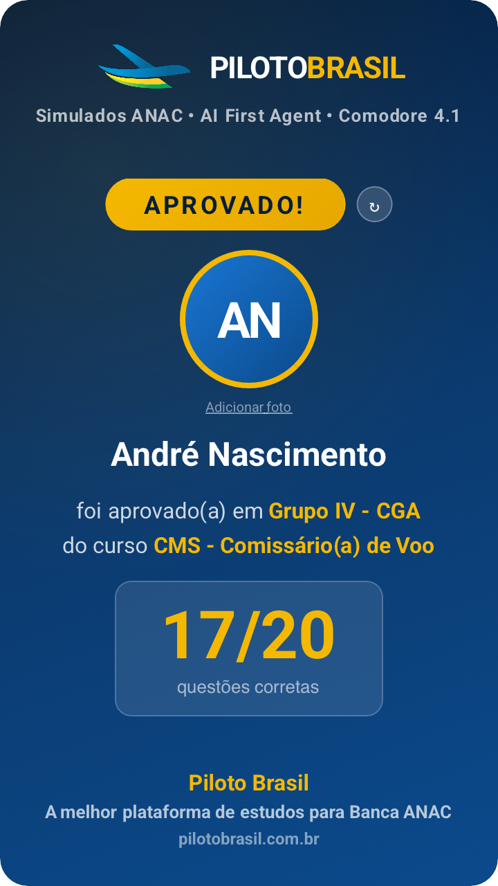 André Nascimento aprovado