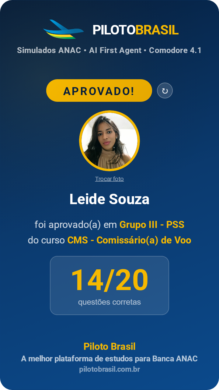 Leide Souza aprovado