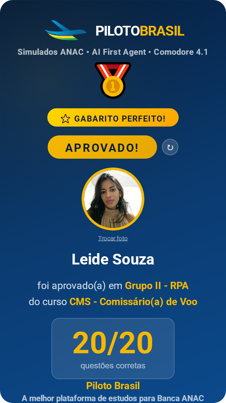 Leide Souza aprovado