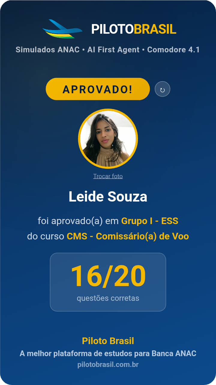 Leide Souza aprovado