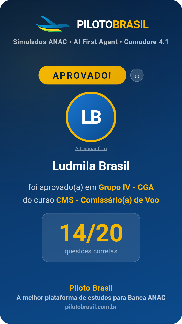 Ludmila Brasil aprovado