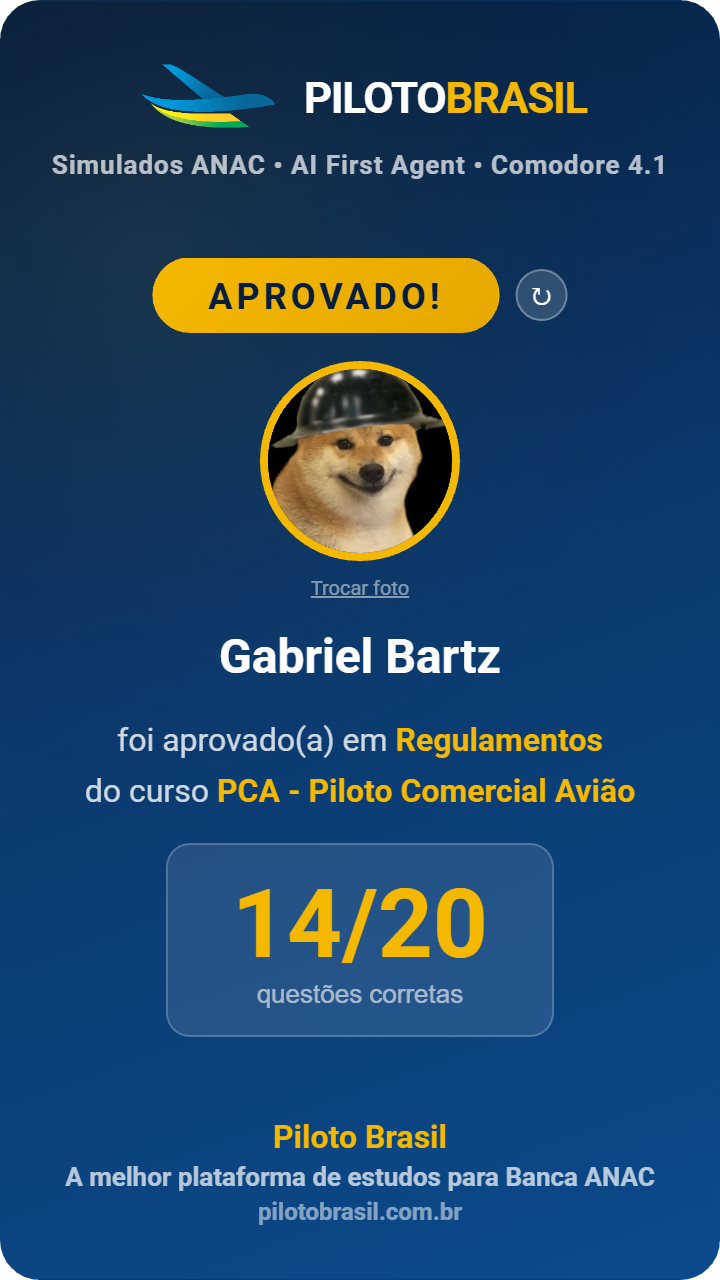 Gabriel Bartz aprovado