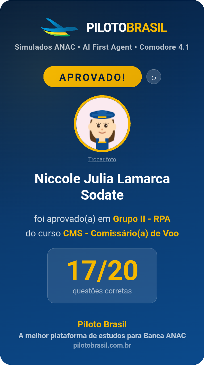 Niccole Julia Lamarca Sodate aprovado