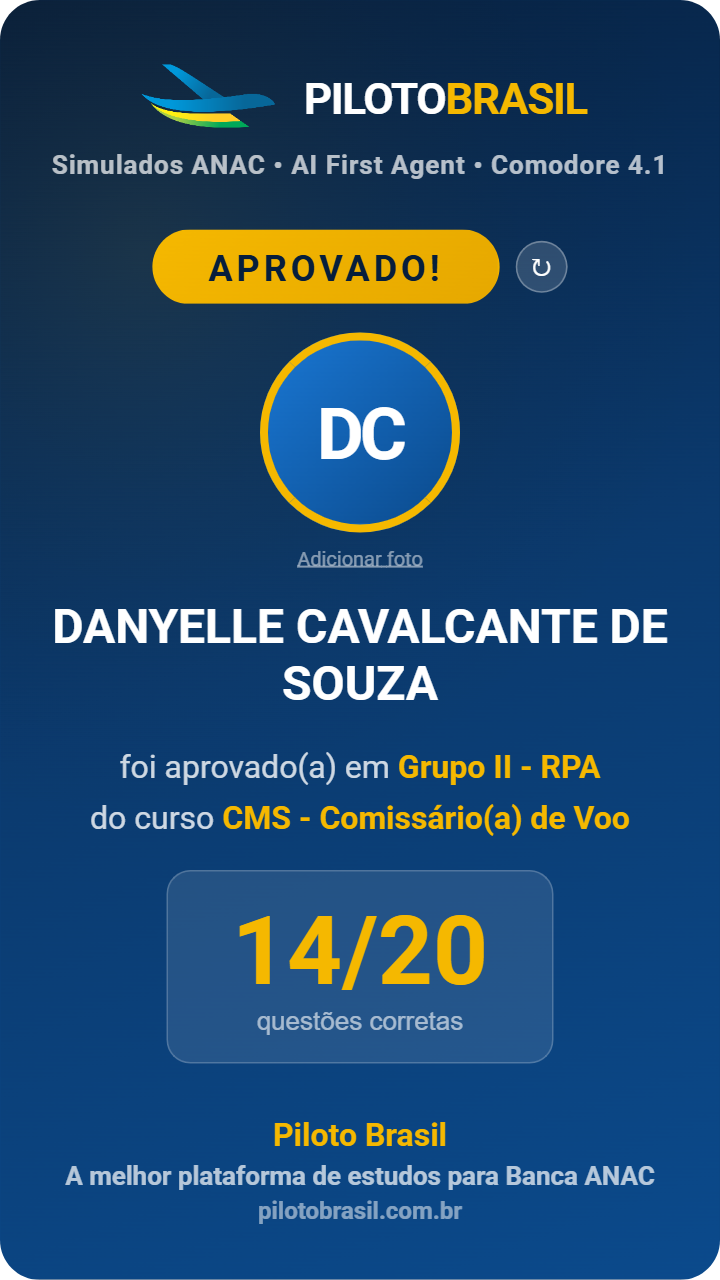 DANYELLE CAVALCANTE DE SOUZA aprovado