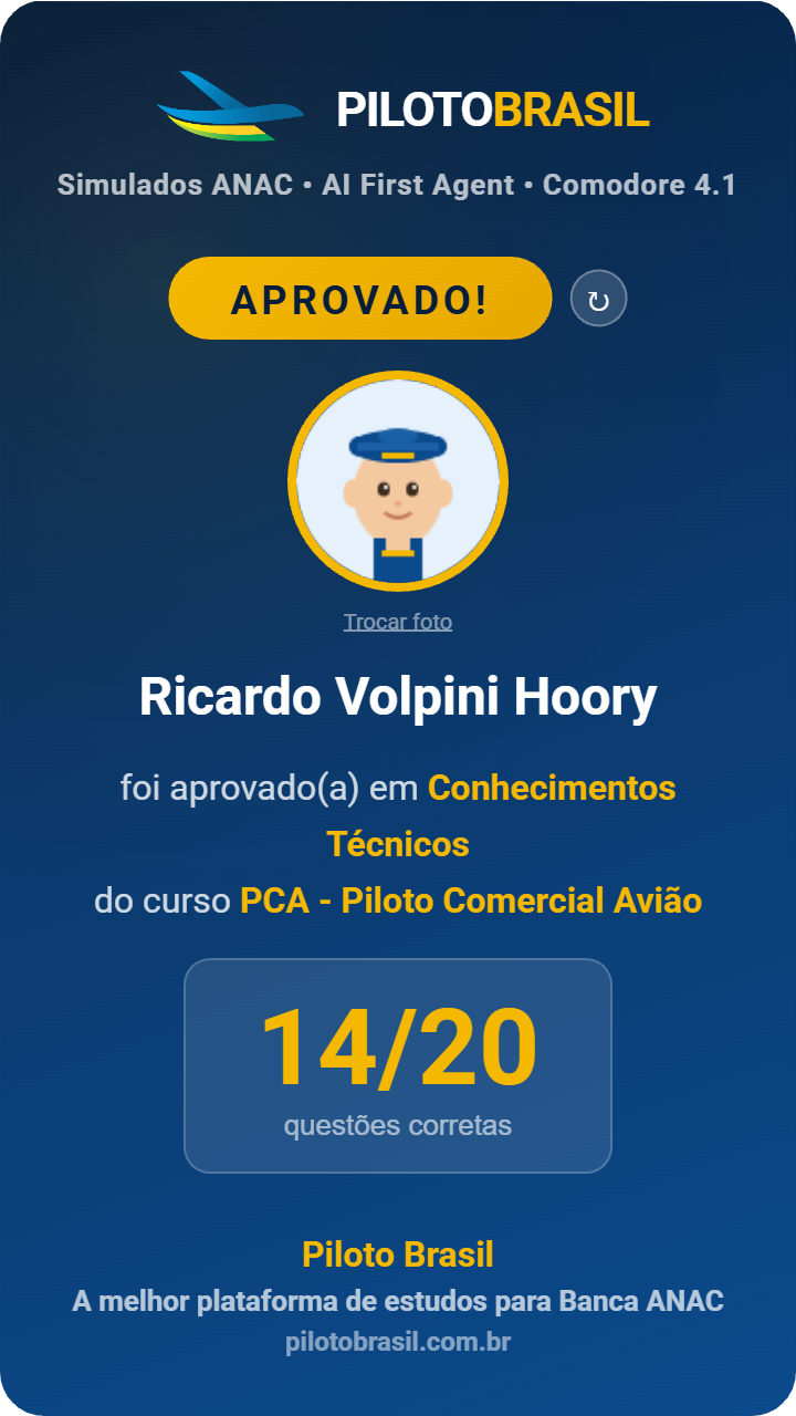 Ricardo Volpini Hoory aprovado
