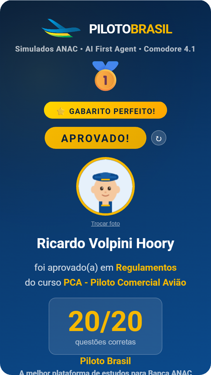 Ricardo Volpini Hoory aprovado