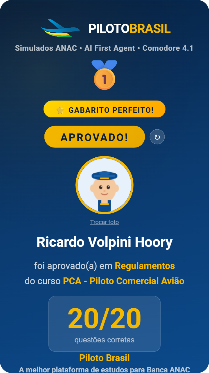 Ricardo Volpini Hoory aprovado