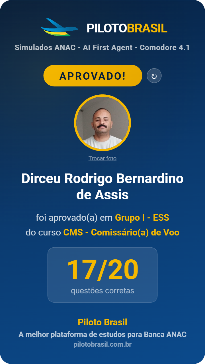 Dirceu Rodrigo Bernardino de Assis aprovado
