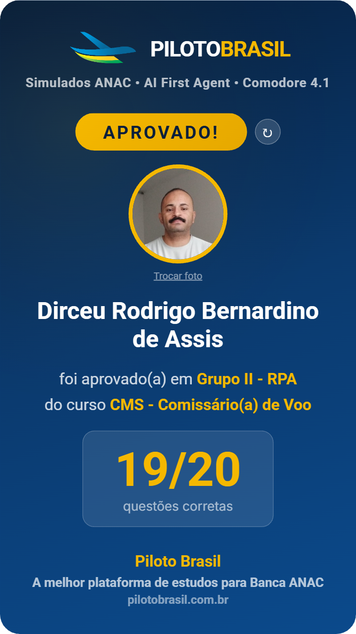Dirceu Rodrigo Bernardino de Assis aprovado