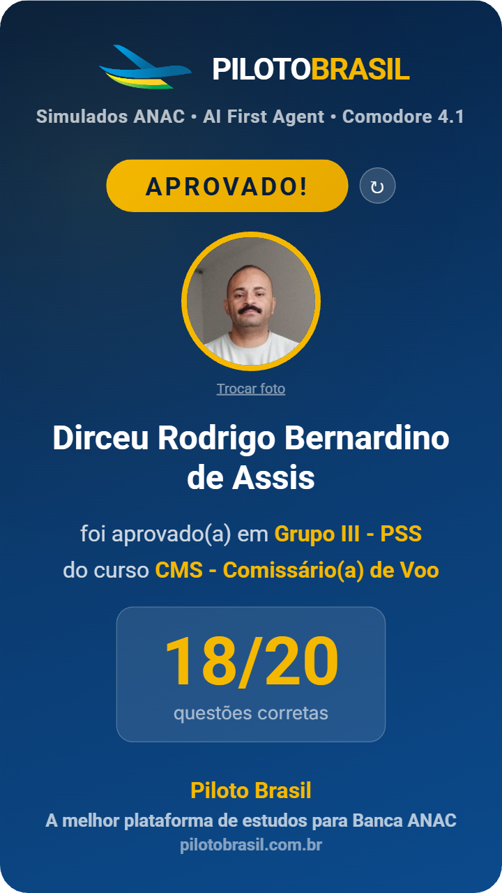 Dirceu Rodrigo Bernardino de Assis aprovado