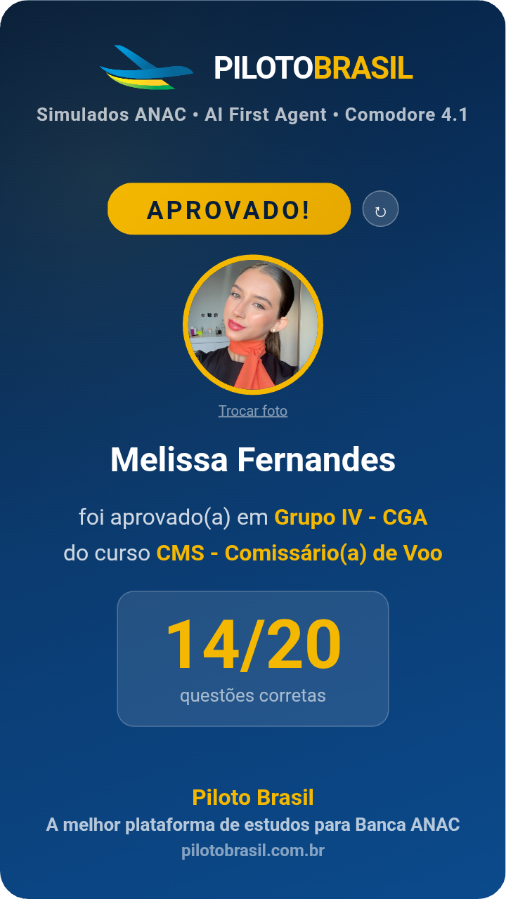 Melissa Fernandes aprovado
