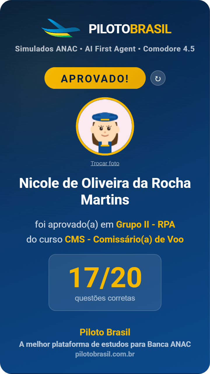 Nicole de Oliveira da Rocha Martins aprovado
