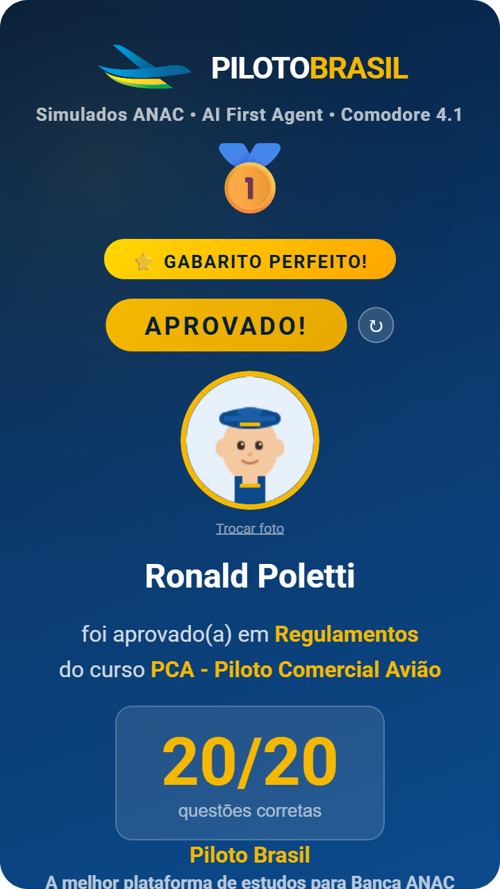 Ronald Poletti aprovado