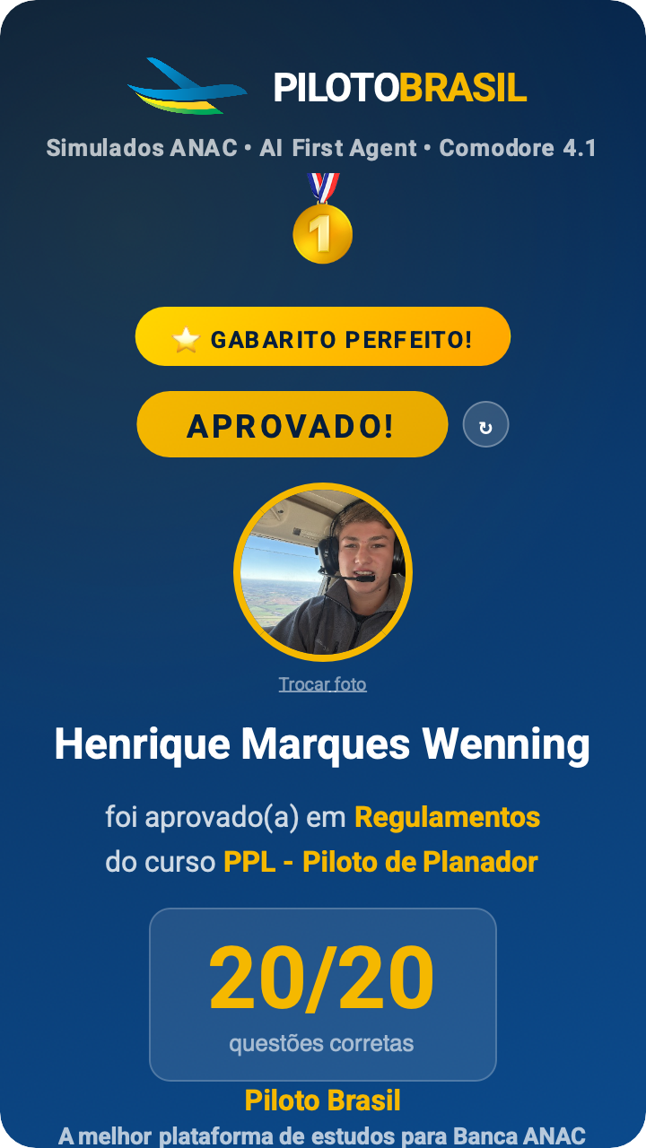 Henrique Marques Wenning aprovado