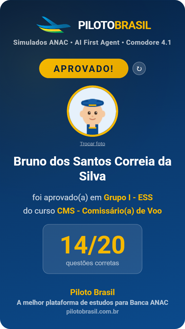 Bruno dos Santos Correia da Silva aprovado