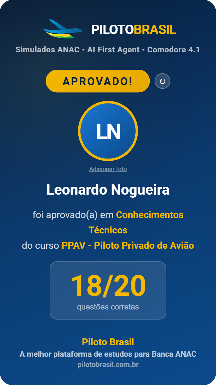 Leonardo Nogueira aprovado