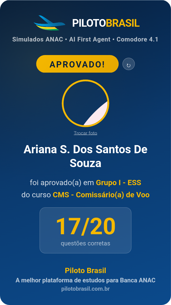 Ariana S. Dos Santos De Souza aprovado