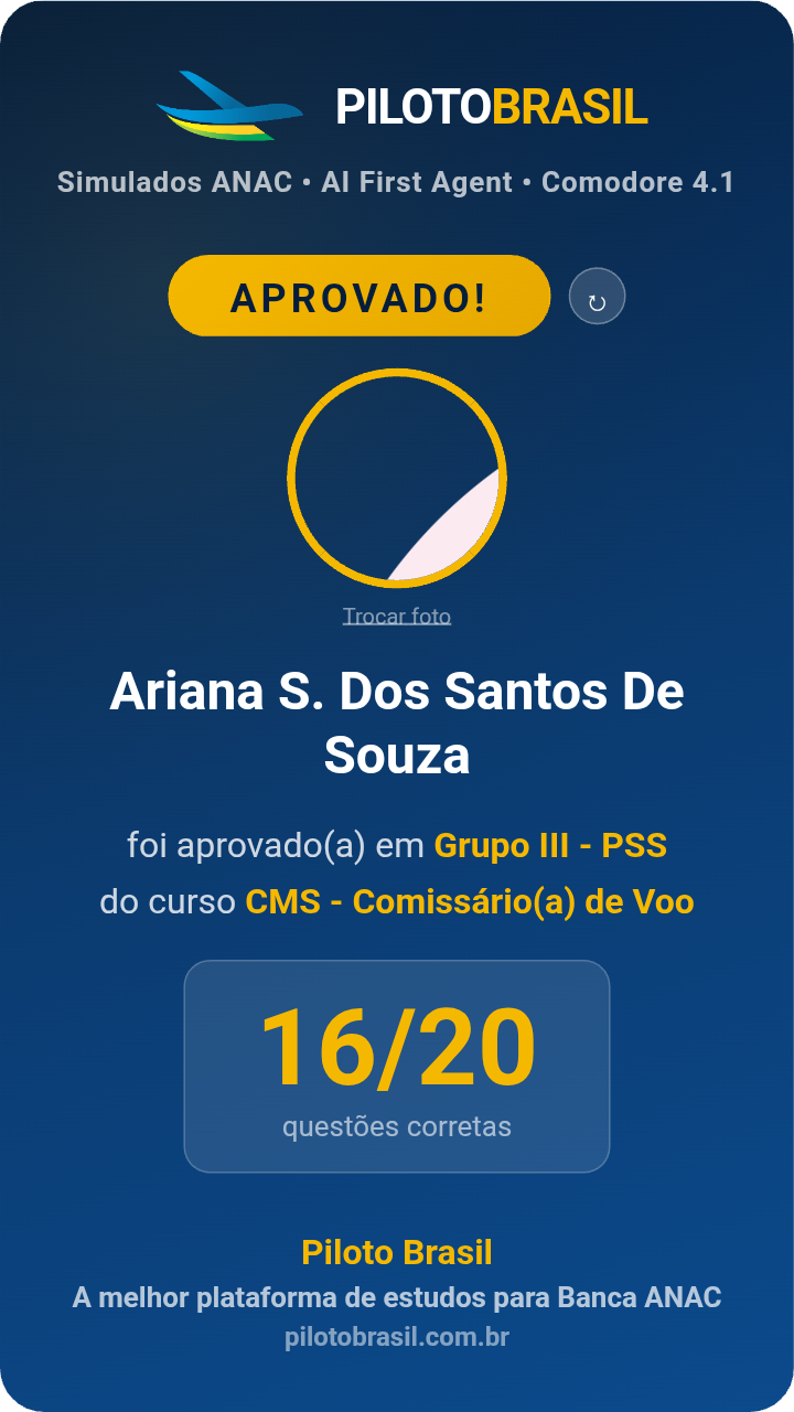 Ariana S. Dos Santos De Souza aprovado
