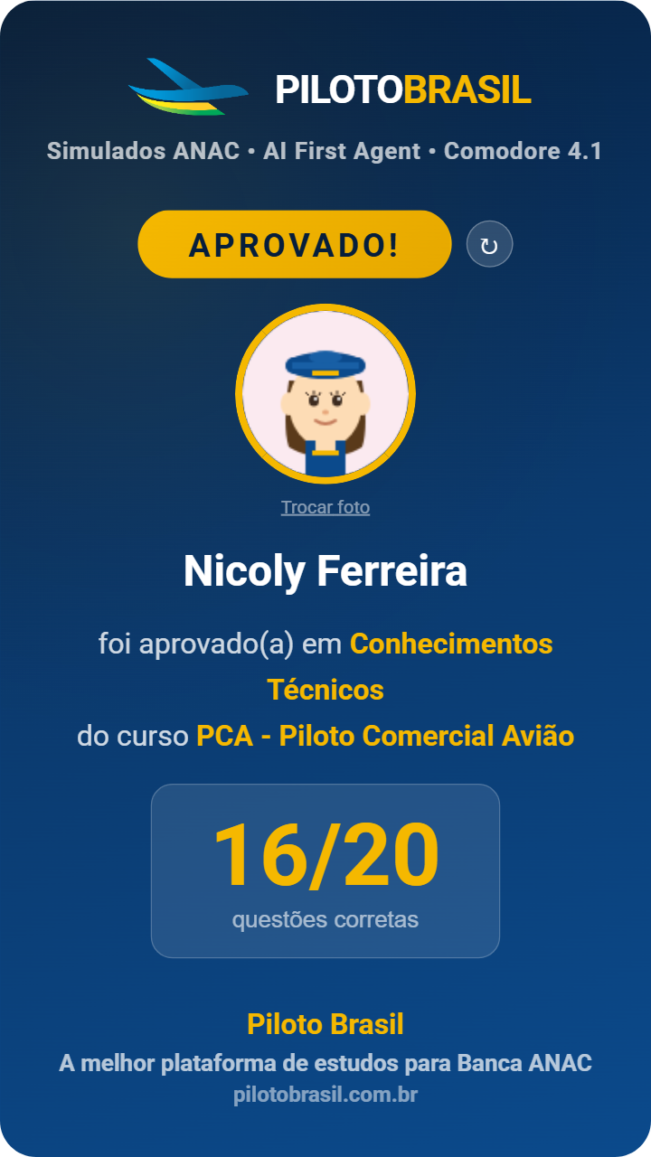 Nicoly Ferreira aprovado