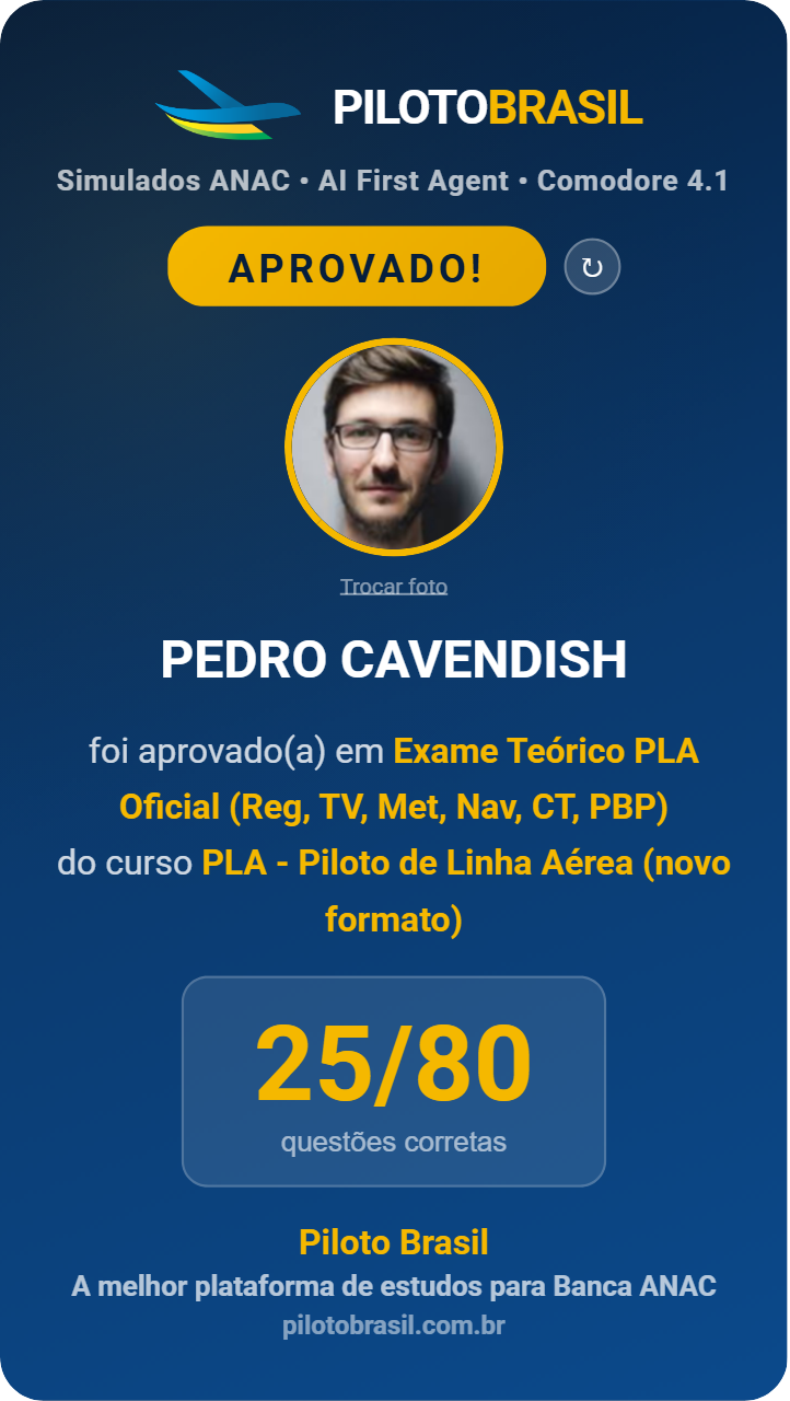 PEDRO CAVENDISH aprovado