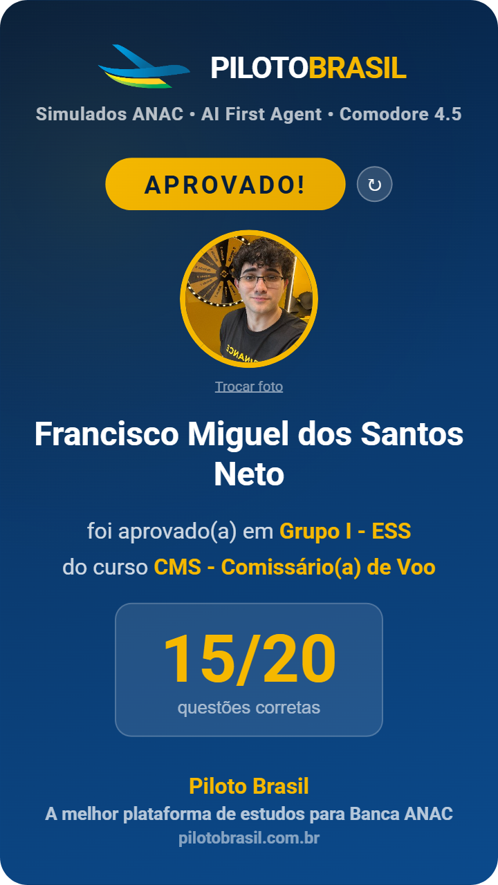 Francisco Miguel dos Santos Neto aprovado