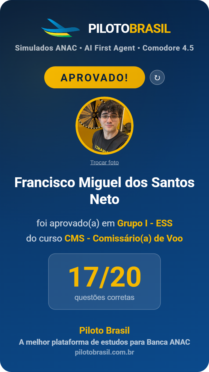 Francisco Miguel dos Santos Neto aprovado