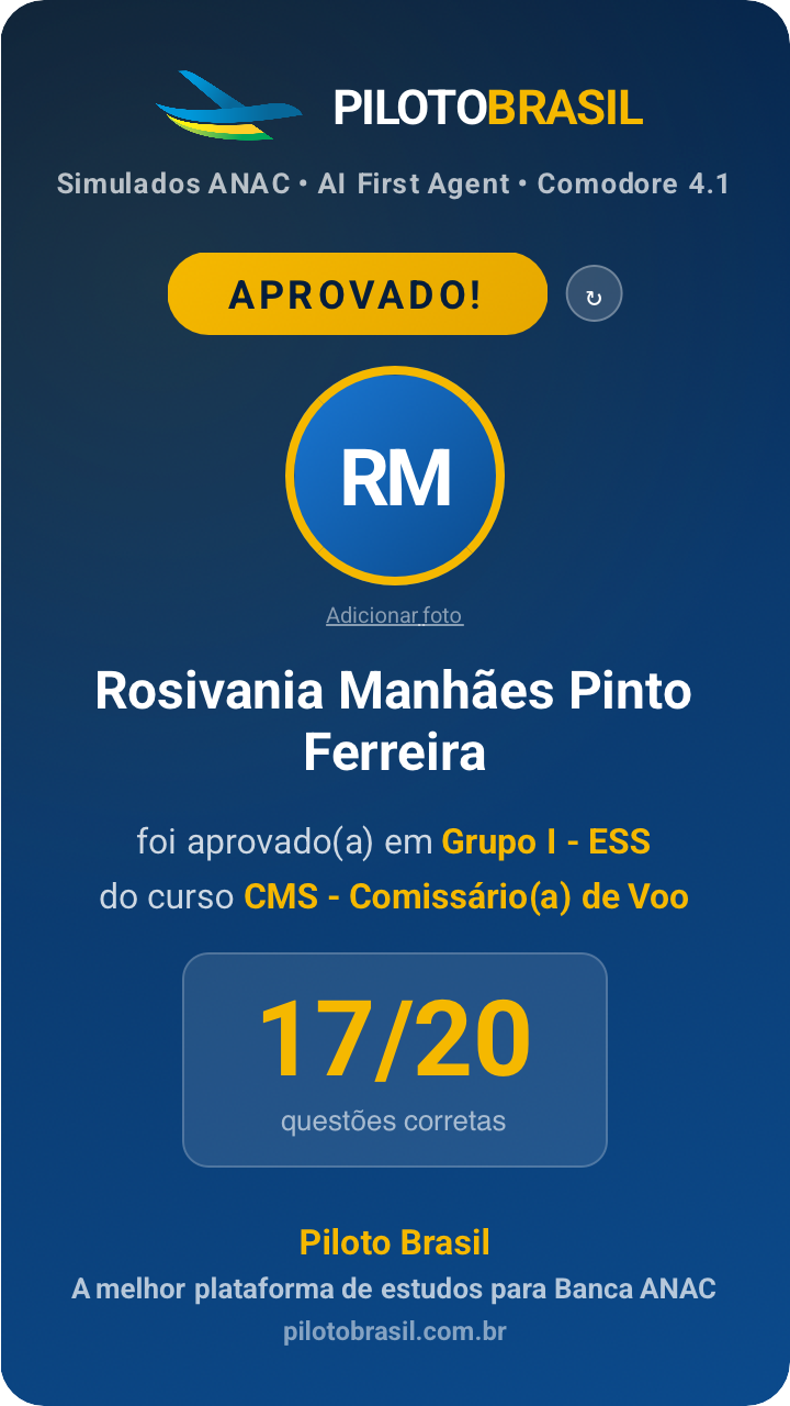 Rosivania Manhães Pinto Ferreira aprovado