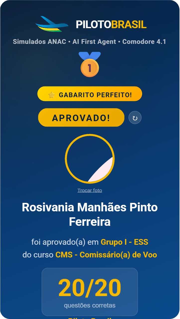 Rosivania Manhães Pinto Ferreira aprovado