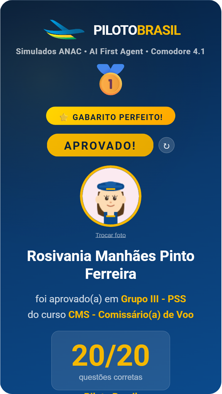 Rosivania Manhães Pinto Ferreira aprovado