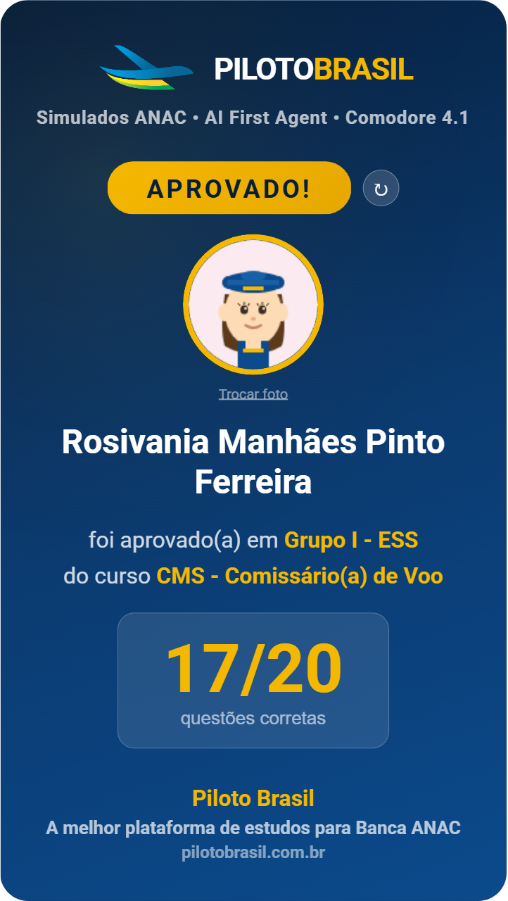 Rosivania Manhães Pinto Ferreira aprovado