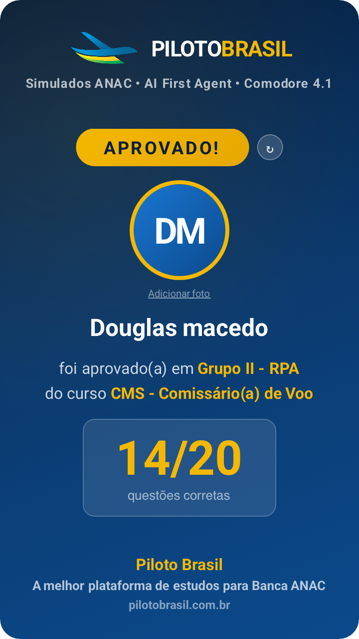 Douglas macedo aprovado