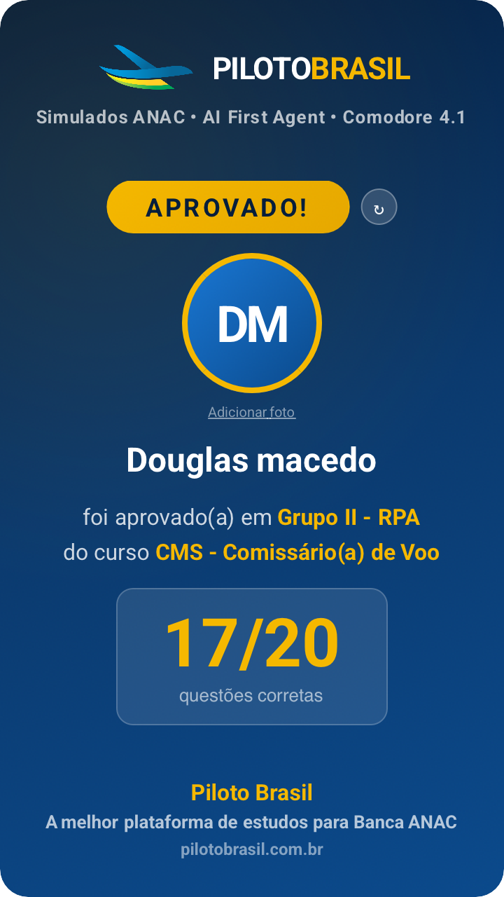 Douglas macedo aprovado