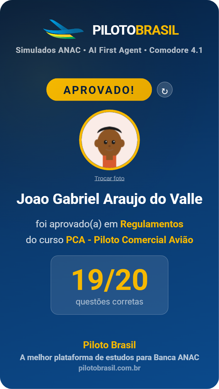 Joao Gabriel Araujo do Valle aprovado