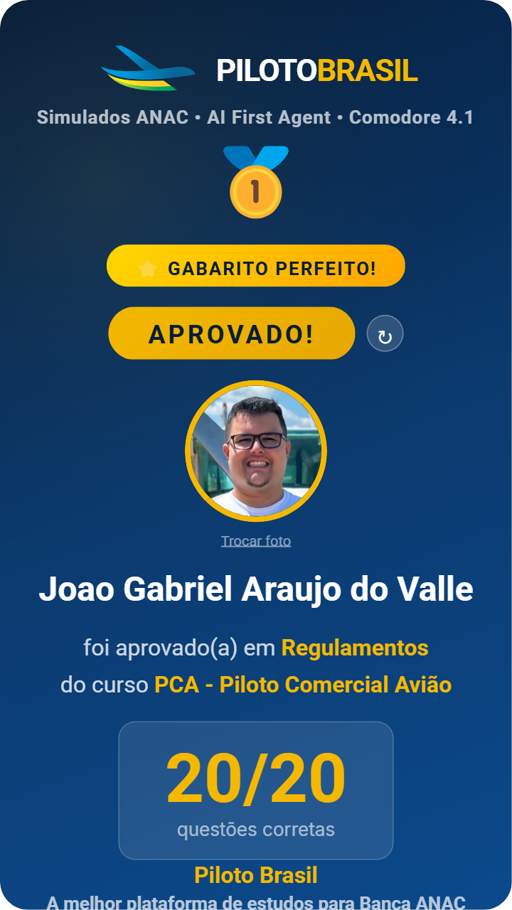 Joao Gabriel Araujo do Valle aprovado
