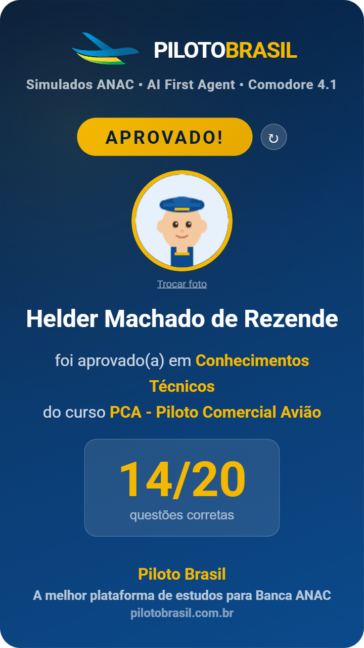 Helder Machado de Rezende aprovado