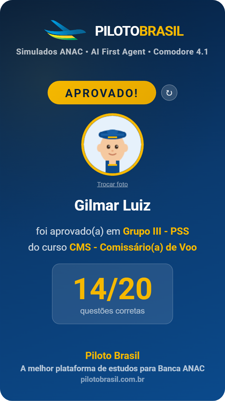 Gilmar Luiz aprovado