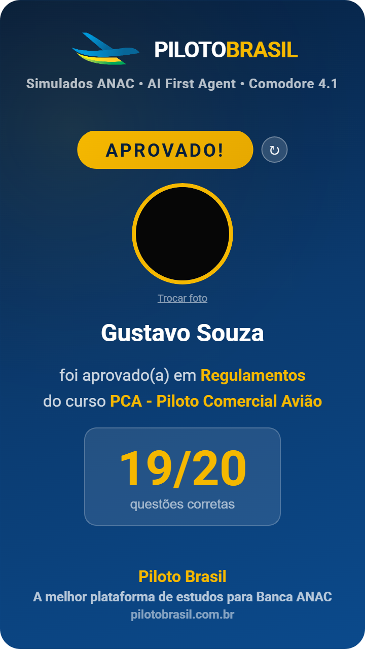 Gustavo Souza aprovado