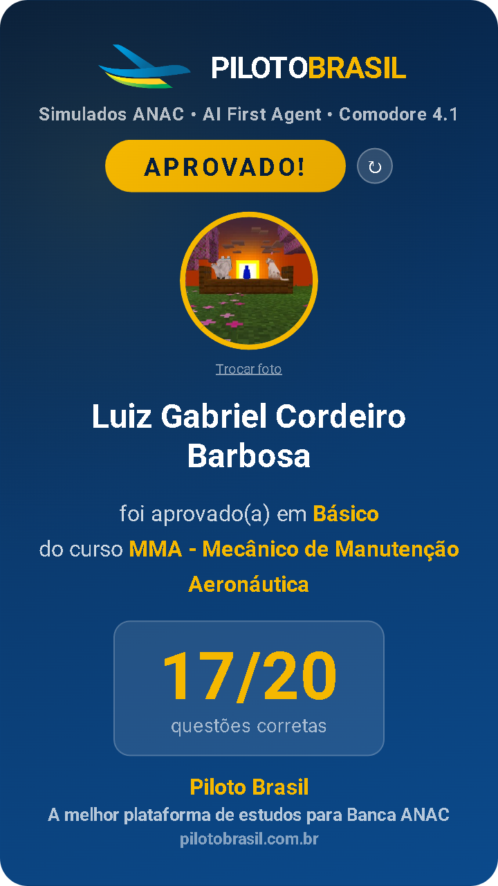Luiz Gabriel Cordeiro Barbosa aprovado