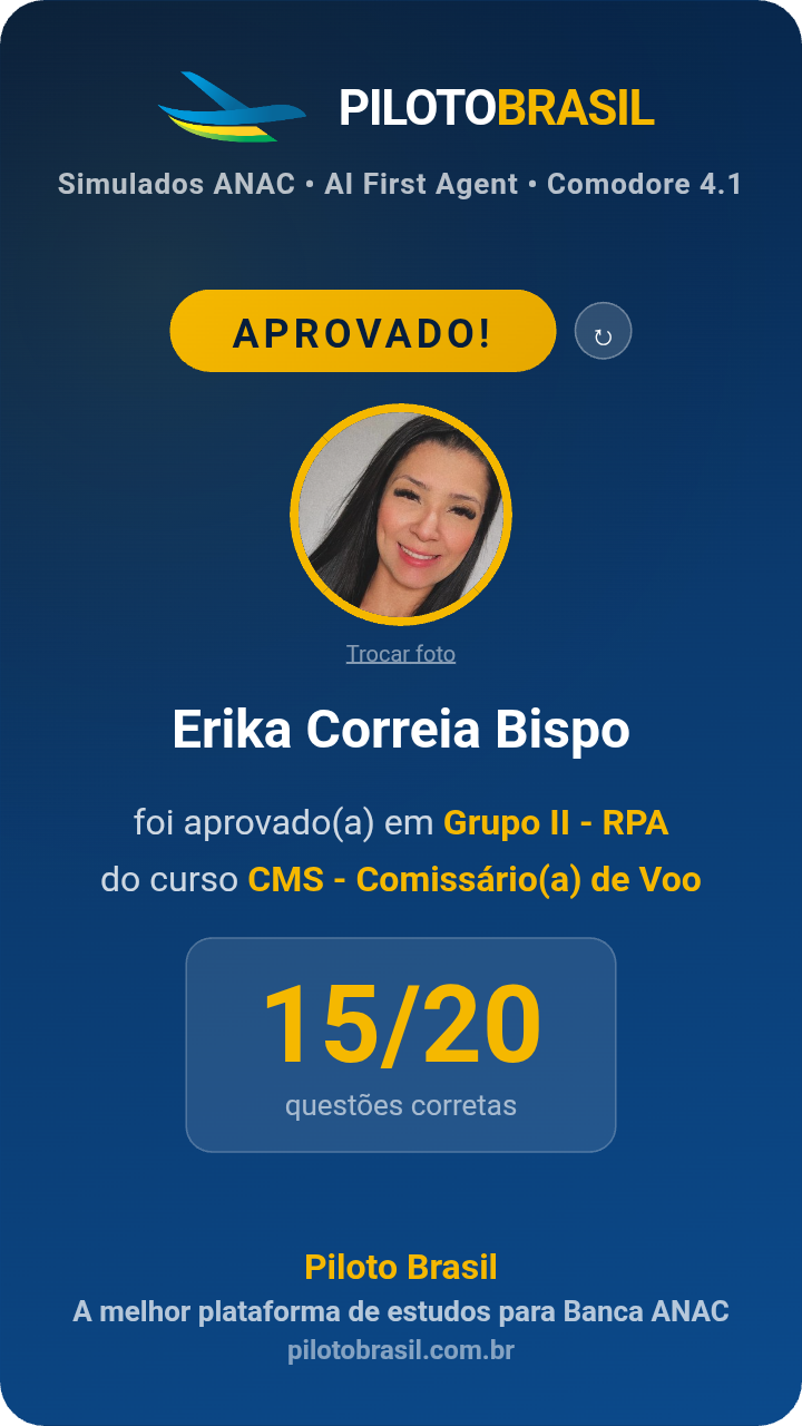Erika Correia Bispo aprovado