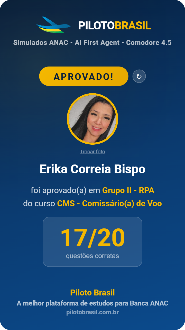 Erika Correia Bispo aprovado