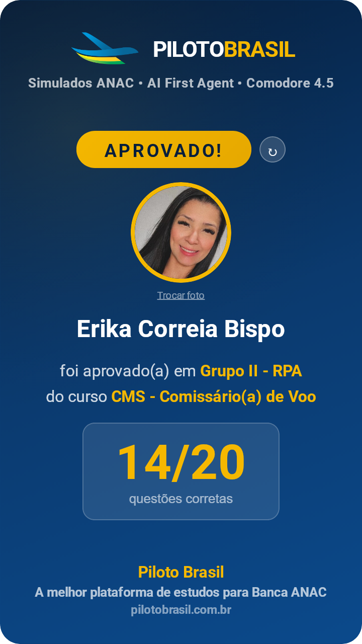 Erika Correia Bispo aprovado